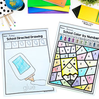Back to School Fine Motor Printables for Preschool, Kindergarten