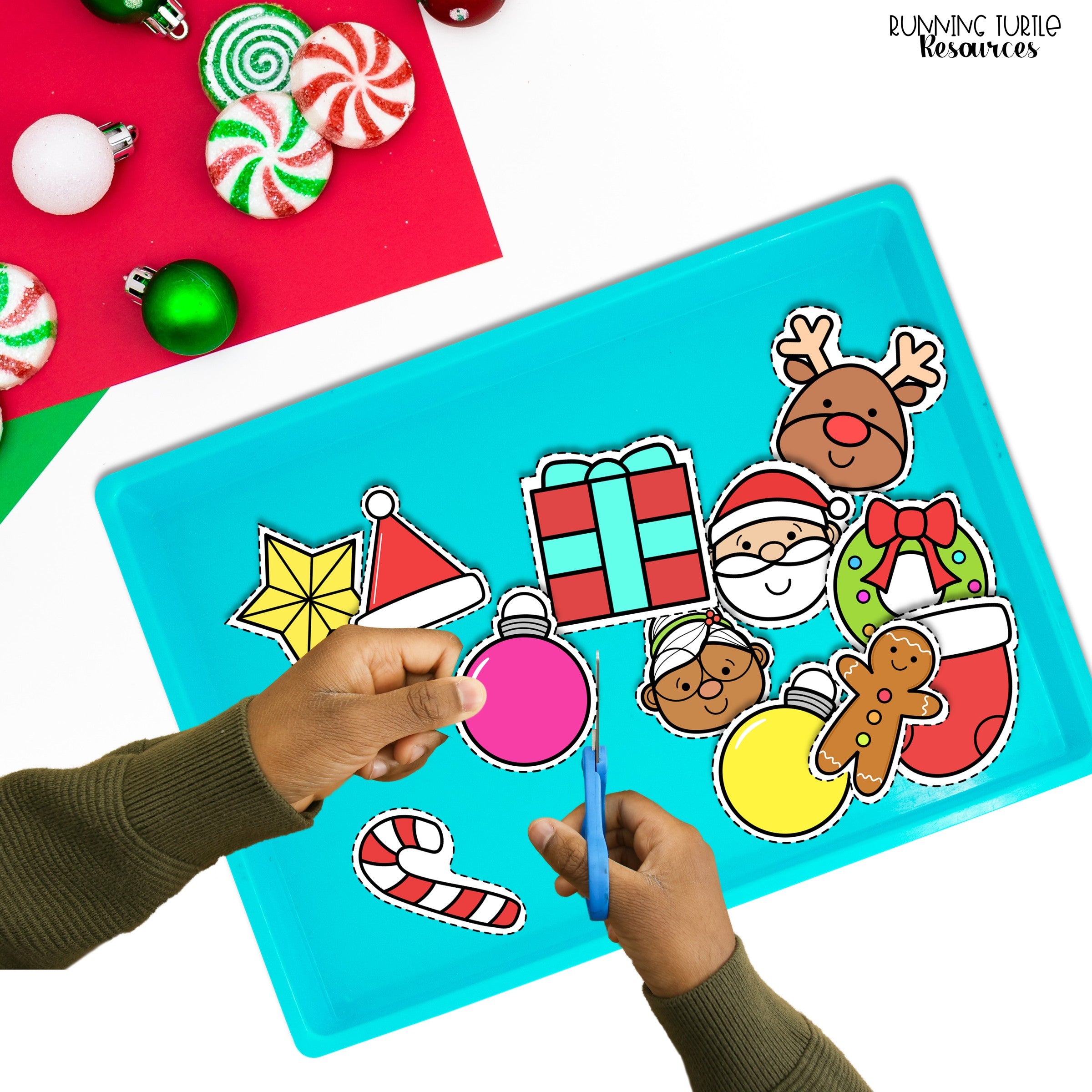 Christmas Fine Motor Printables for Preschool, PreK and Kindergarten