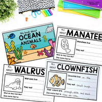 Ocean Unit Kindergarten, Ocean Animal Research Project