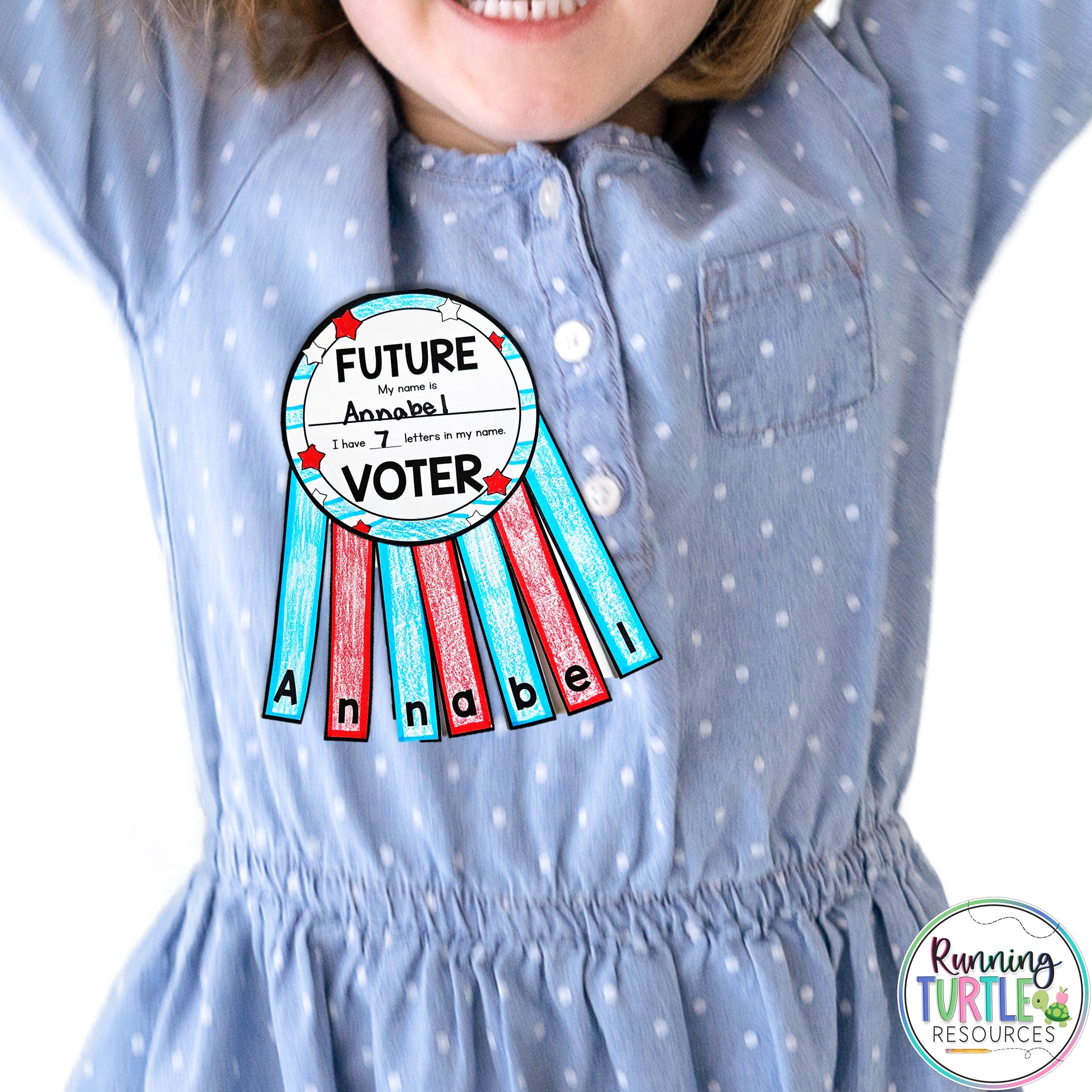 Future Voter Name Craft for Preschool and Kindergarten