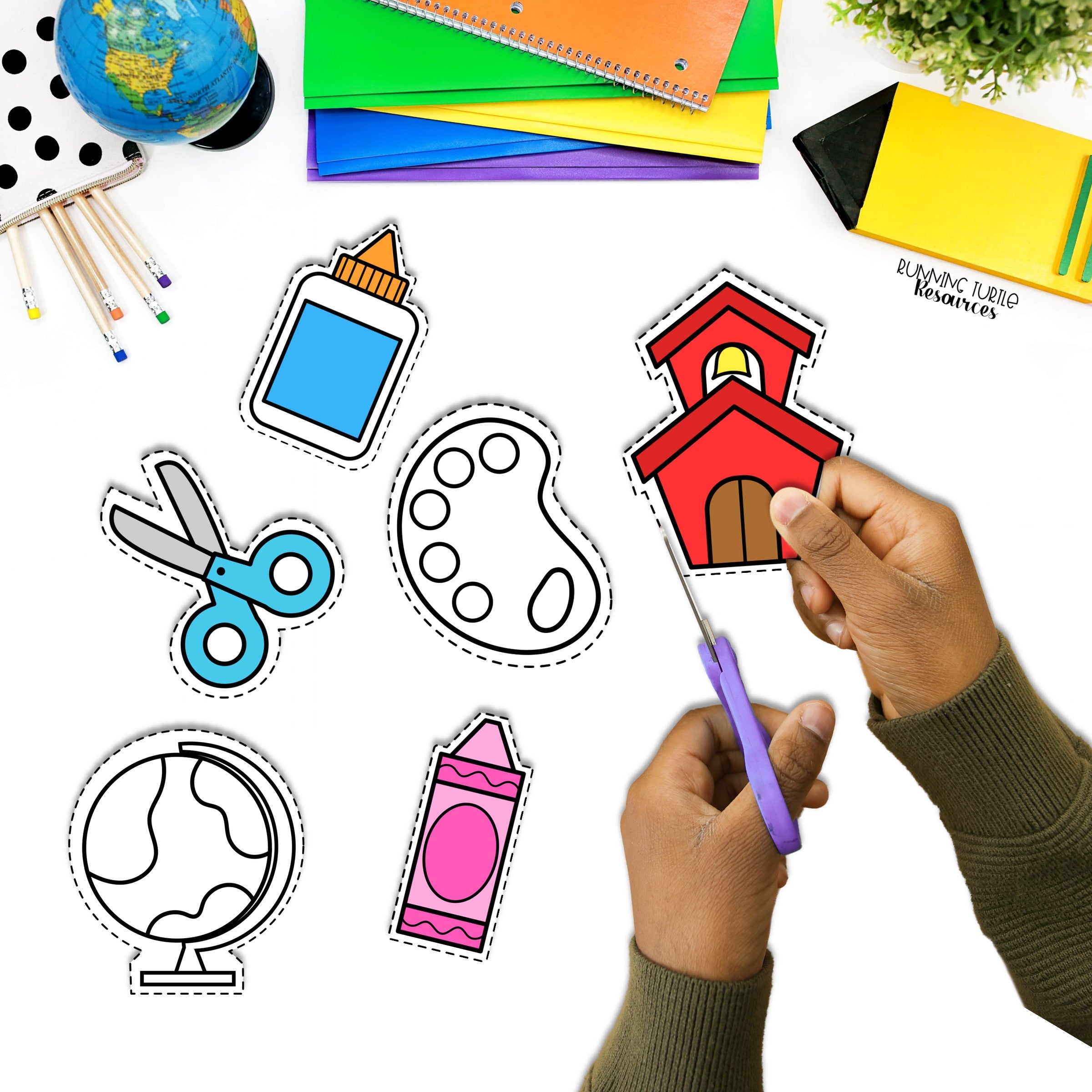 Back to School Fine Motor Printables for Preschool, Kindergarten
