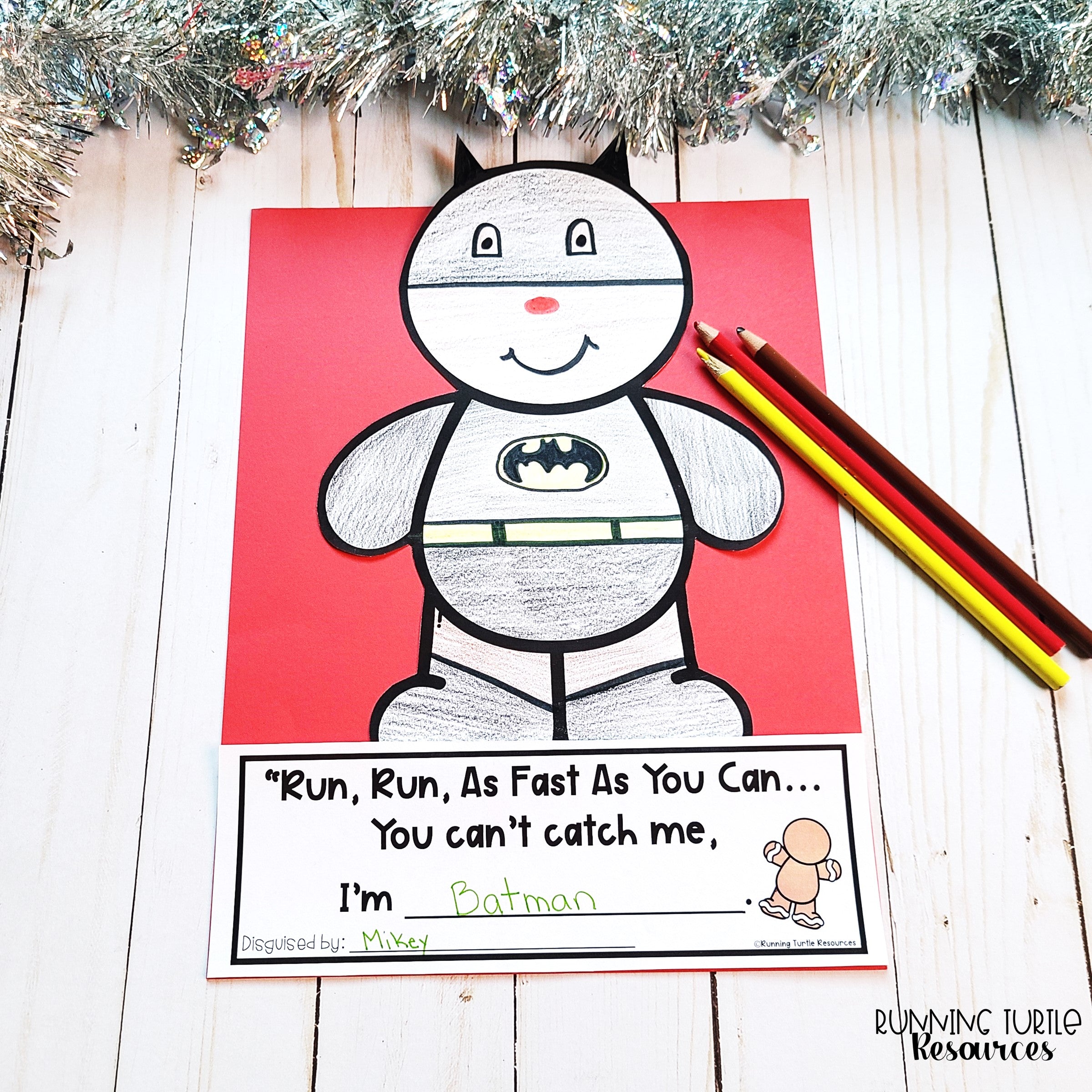 Gingerbread Disguise Activity Craft l Christmas Writing Activity