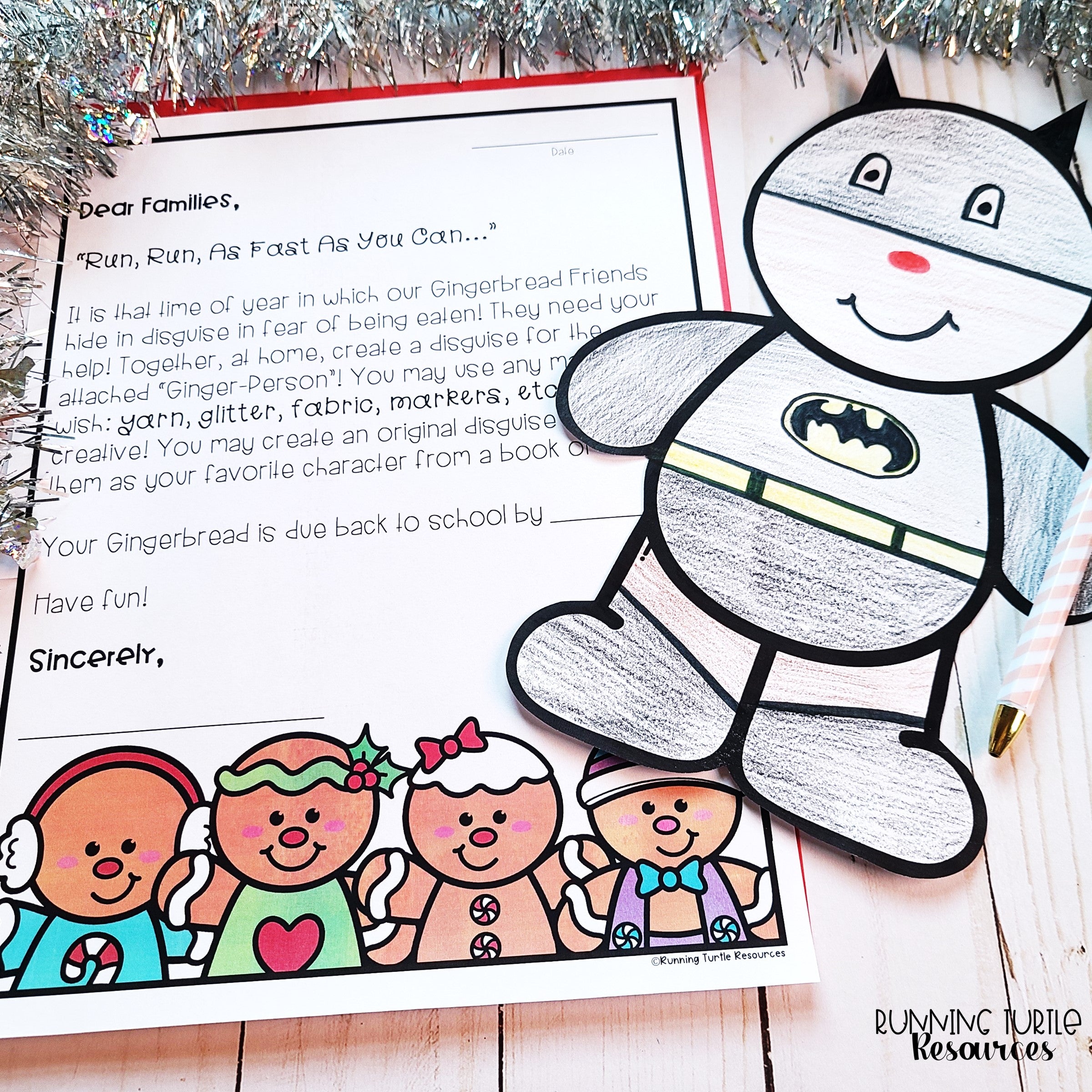 Gingerbread Disguise Activity Craft l Christmas Writing Activity