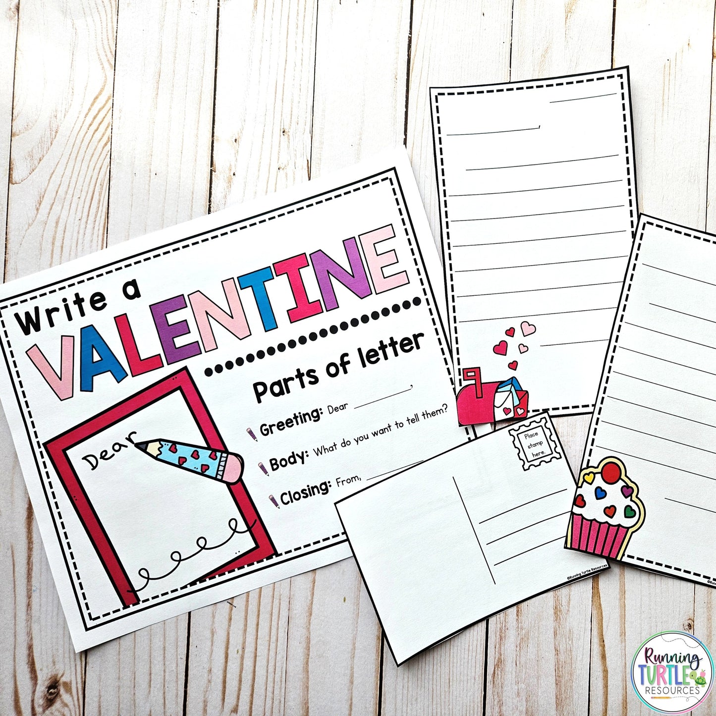 Valentine's Day Post Office Dramatic Play l Valentine Letter and Number Match