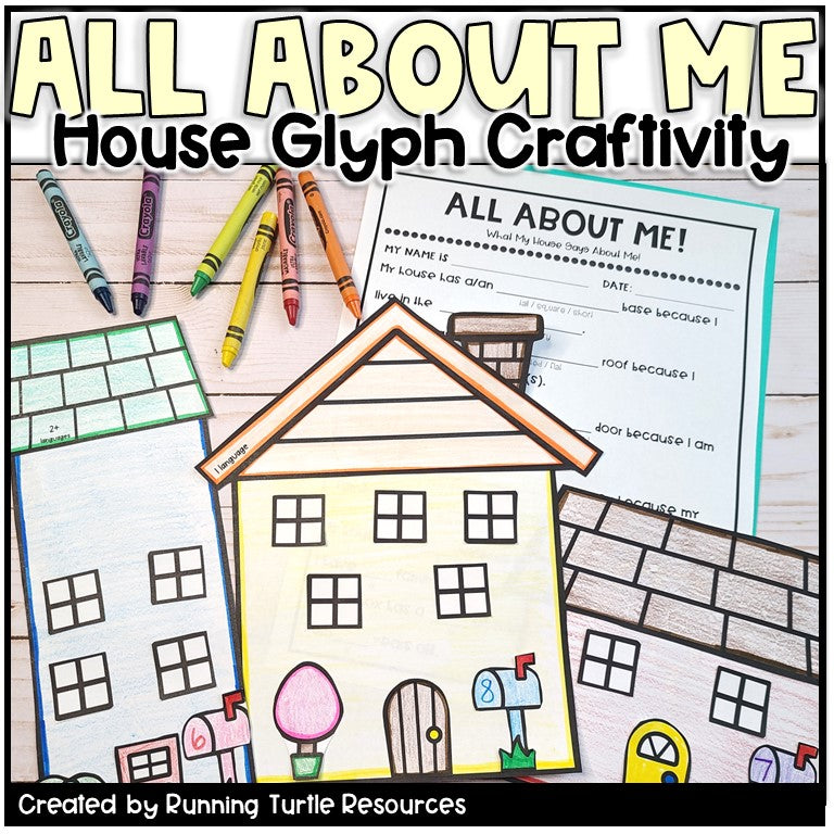 All About Me Glyph Writing Crafts Bundle