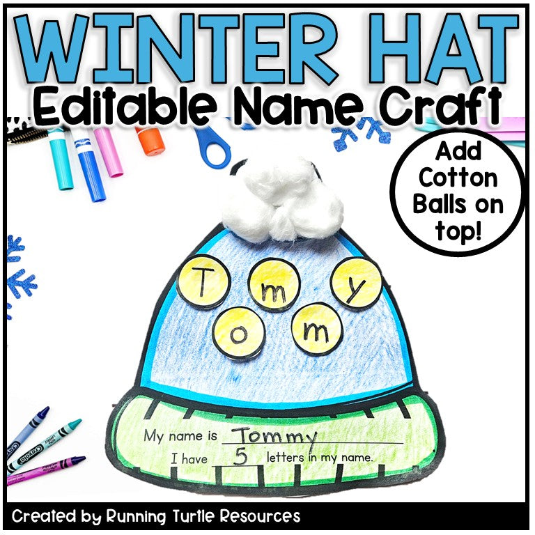 Winter Hat Name Craft