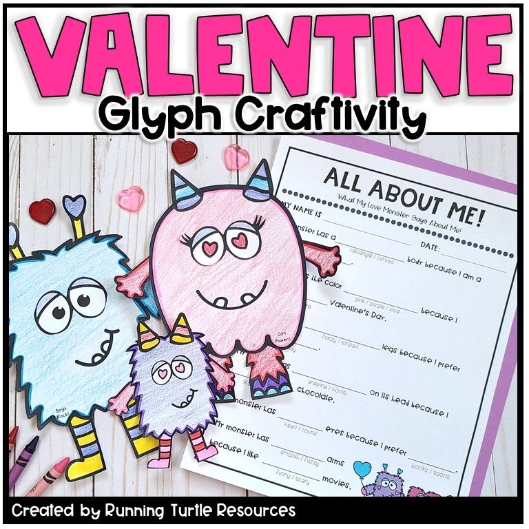 All About Me Glyph Writing Crafts Bundle