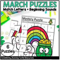 St. Patricks Day Alphabet Mystery Puzzles