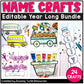 Editable Name Crafts BUNDLE