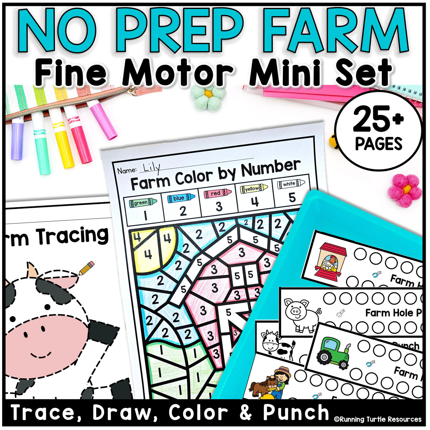 Fine Motor Skills Activity Worksheets for Preschool and Kindergarten
