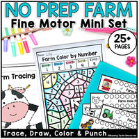 Fine Motor Skills Activity Worksheets for Preschool and Kindergarten