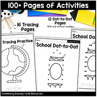 Back to School Fine Motor Printables for Preschool, Kindergarten