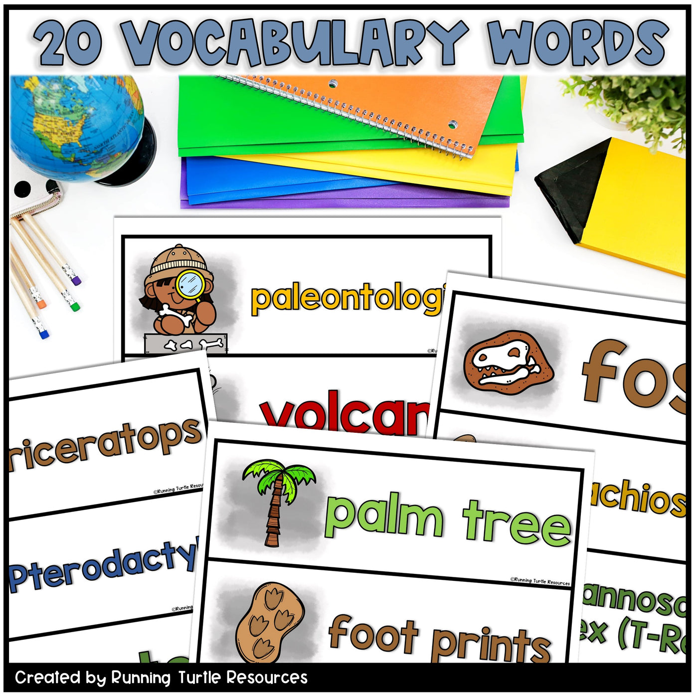 Dinosaur Word Wall Words l Paleontology Vocabulary