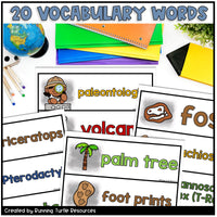 Dinosaur Word Wall Words l Paleontology Vocabulary