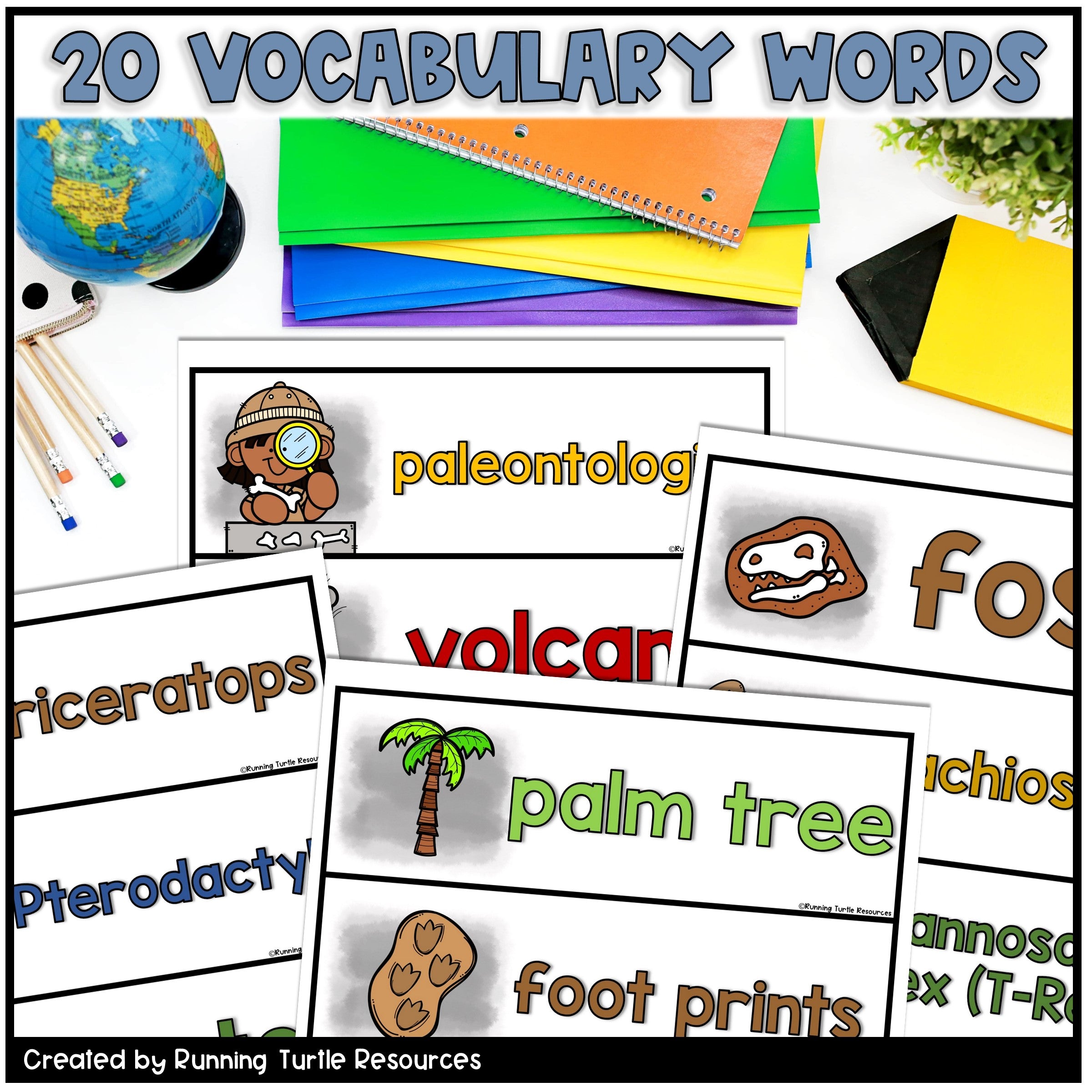 Dinosaur Word Wall Words l Paleontology Vocabulary