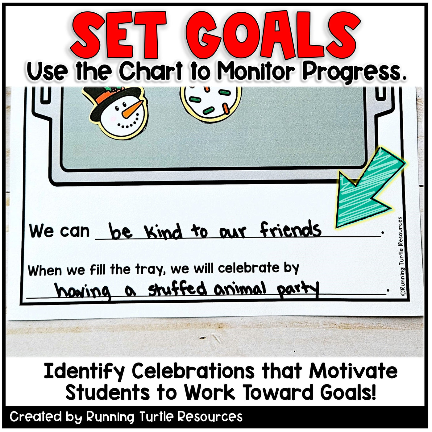 Christmas Whole Class Reward System, December Positive Behavior Chart