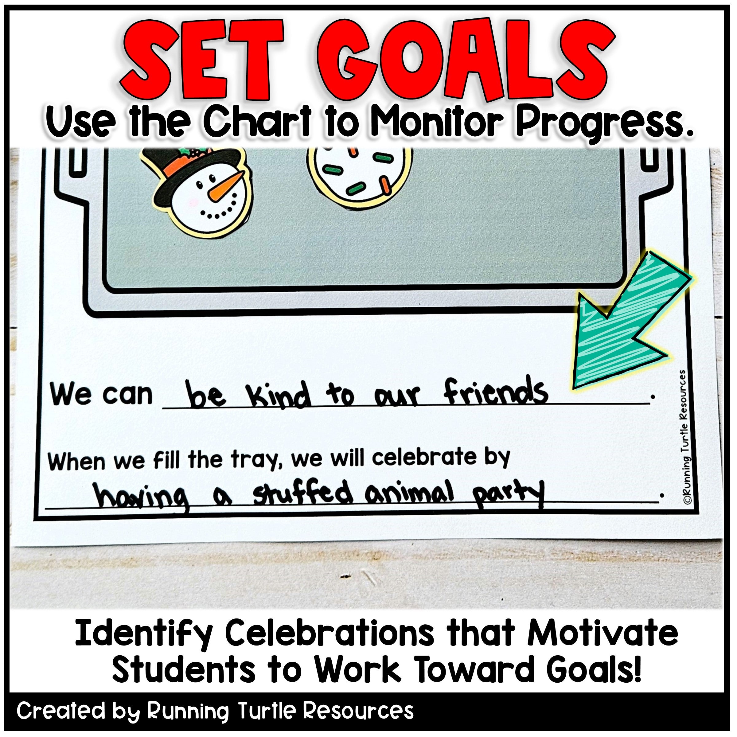 Christmas Whole Class Reward System, December Positive Behavior Chart