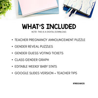 Teacher Pregnancy Announcement and Gender Reveal