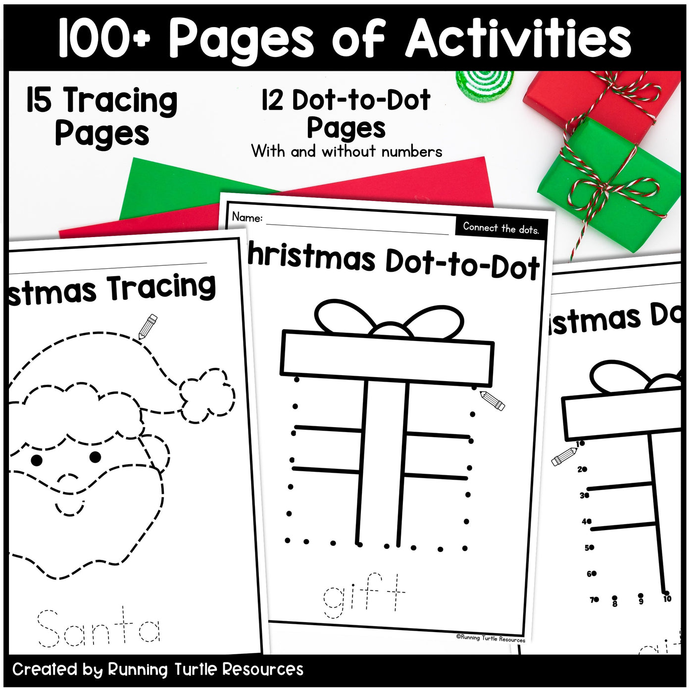Christmas Fine Motor Printables for Preschool, PreK and Kindergarten