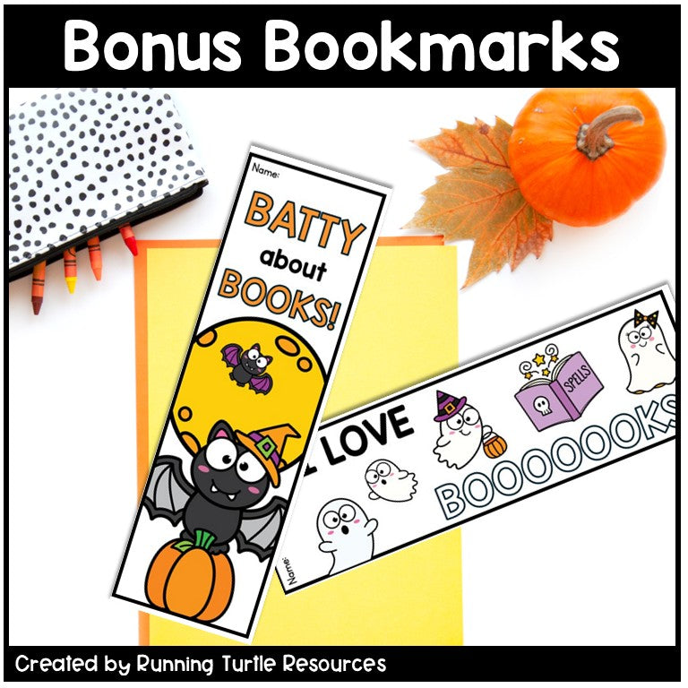 October Reading Bingo, Fall Reading Challenge and Bookmarks