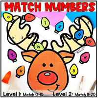 Christmas Reindeer Math Craft