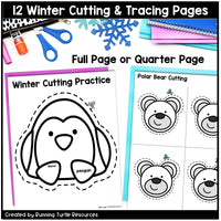 Winter Fine Motor Printables for Preschool, PreK and Kindergarten