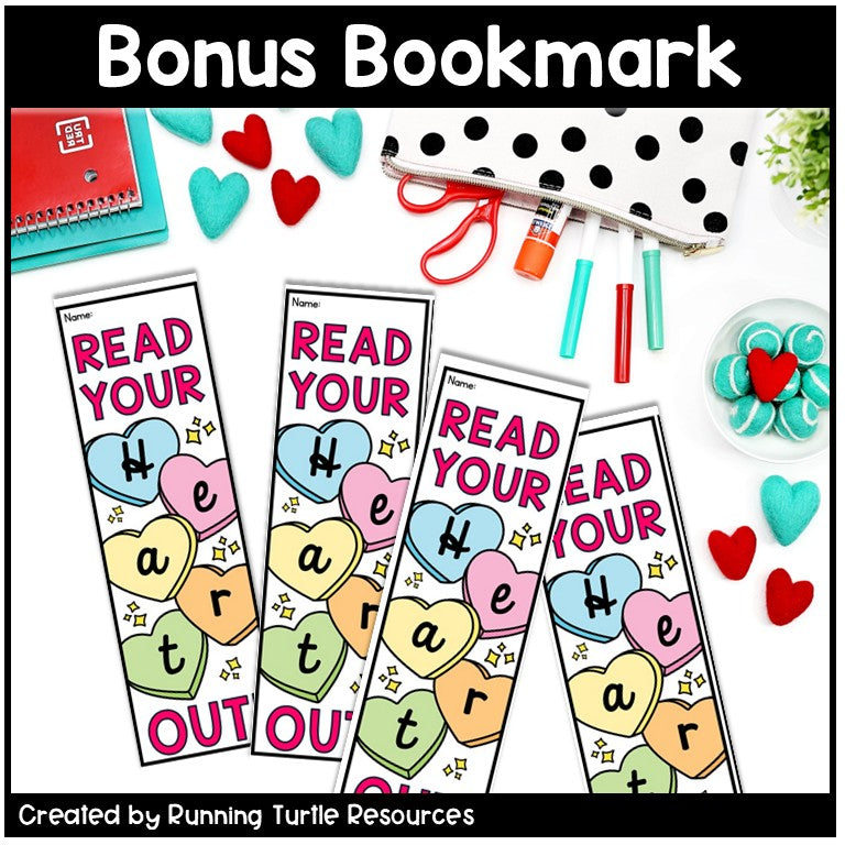 February Reading Bingo Challenge, February Reading Log and Bookmarks