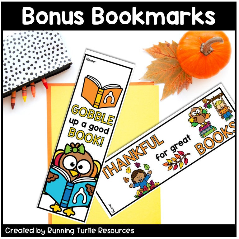 November Reading Bingo Challenge and Thankful Bookmarks