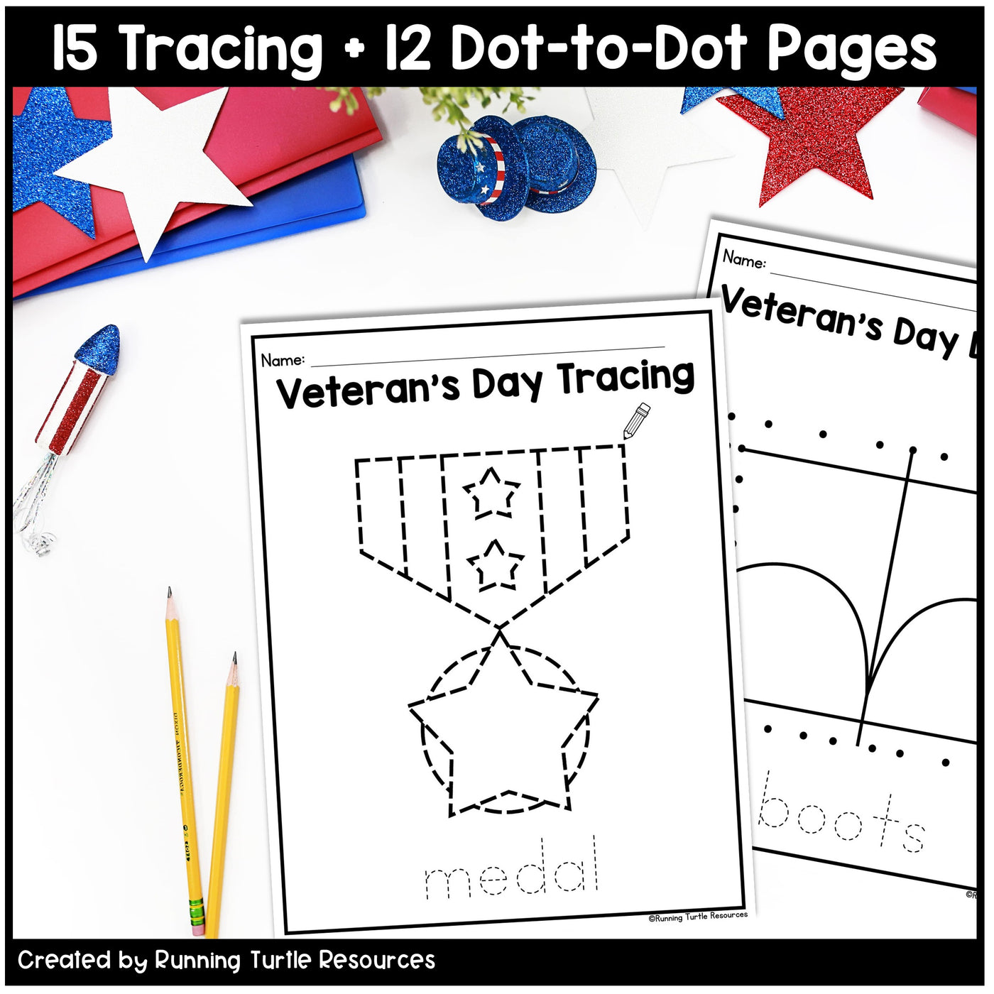 Veteran's Day Fine Motor Printables Preschool and Kindergarten