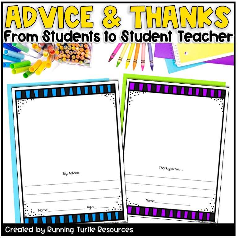 No Prep Student Teacher Memory Book Editable