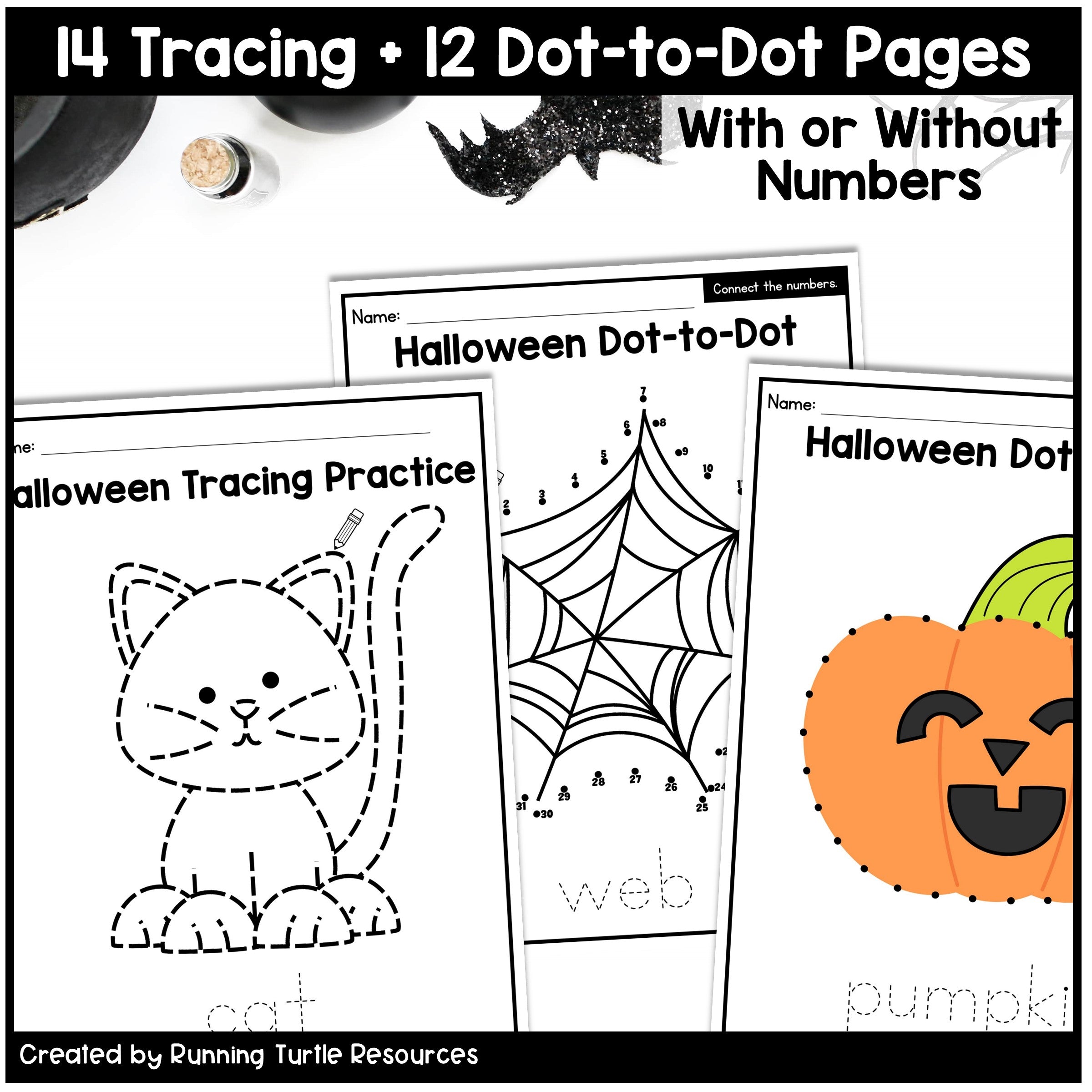 Halloween Fine Motor Printables for Preschool, PreK and Kindergarten