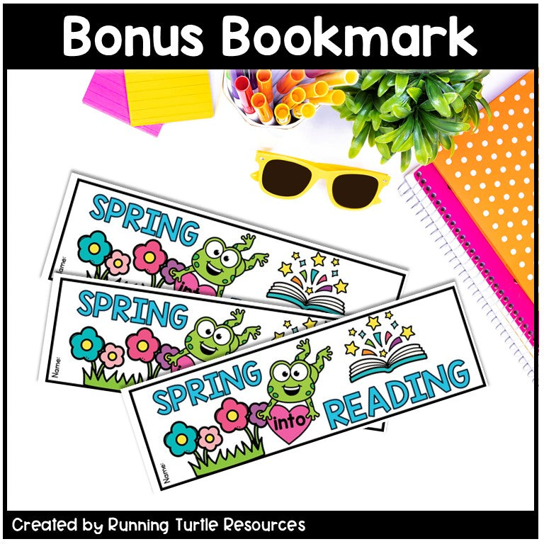 May Reading Log, Spring Bookmarks, Summer Reading Bingo, End of Year Bingo