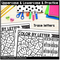 Sports Color by Letter and Beginning Sound Pages