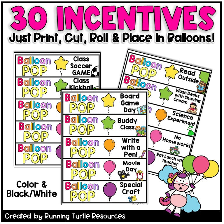 End of Year BALLOON POP Countdown