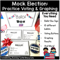 Election Day Activities, Mock Election , Vote Activity PreK, Kindergarten