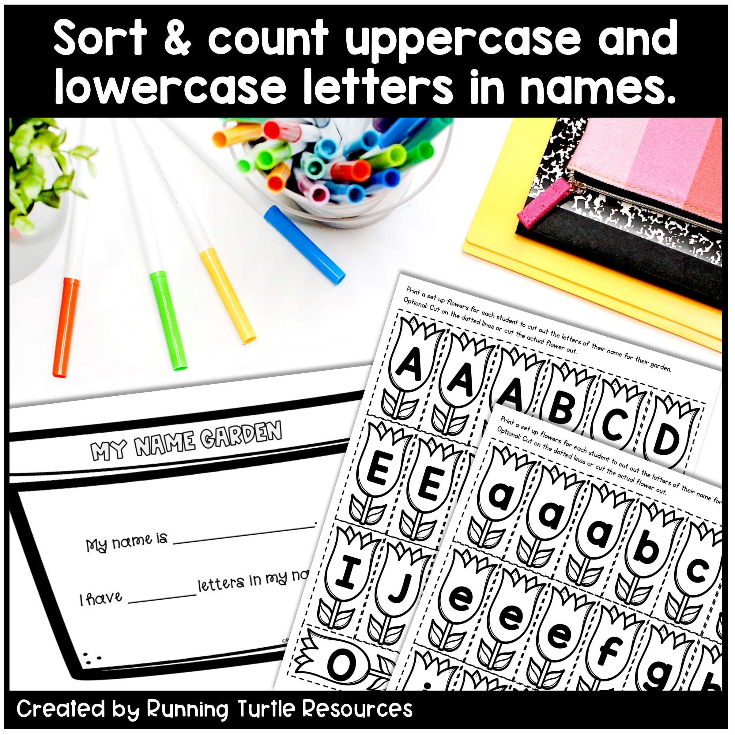 Spring Flower Name Craft Editable | Preschool & Kindergarten