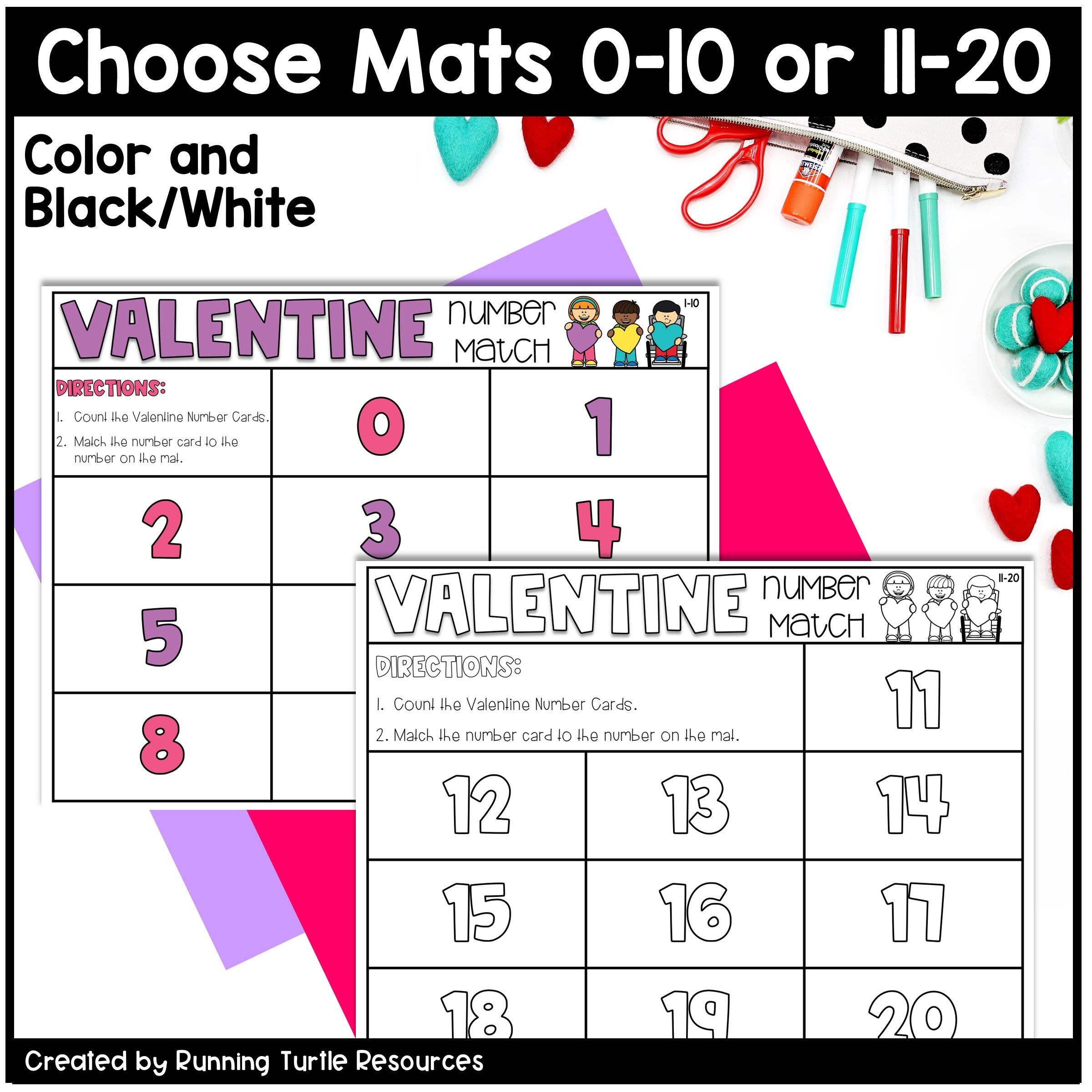 Valentine's Day Number Match Count and Cover