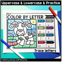 Pets Color by Letter and Beginning Sound Pages