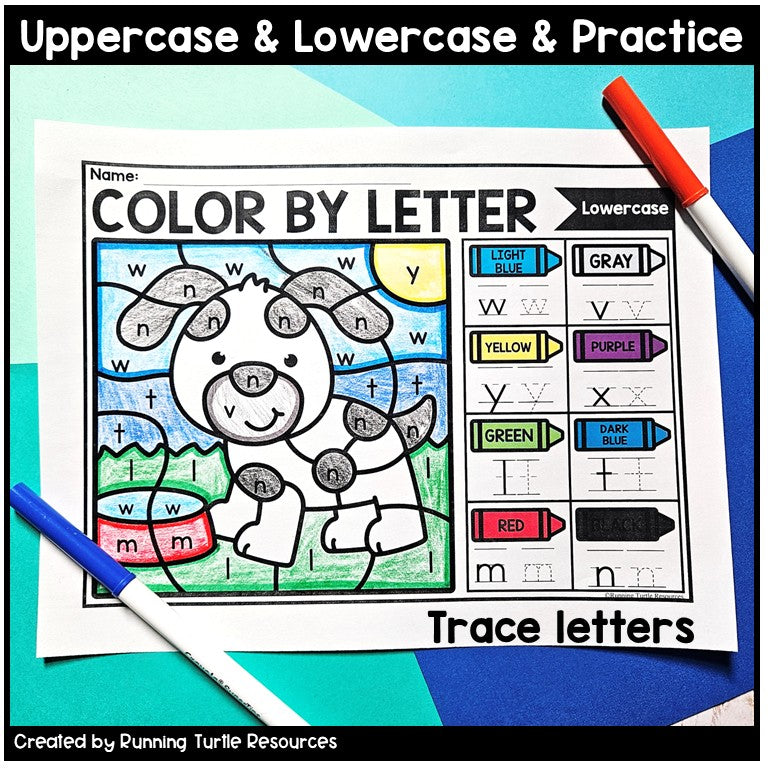 Pets Color by Letter and Beginning Sound Pages