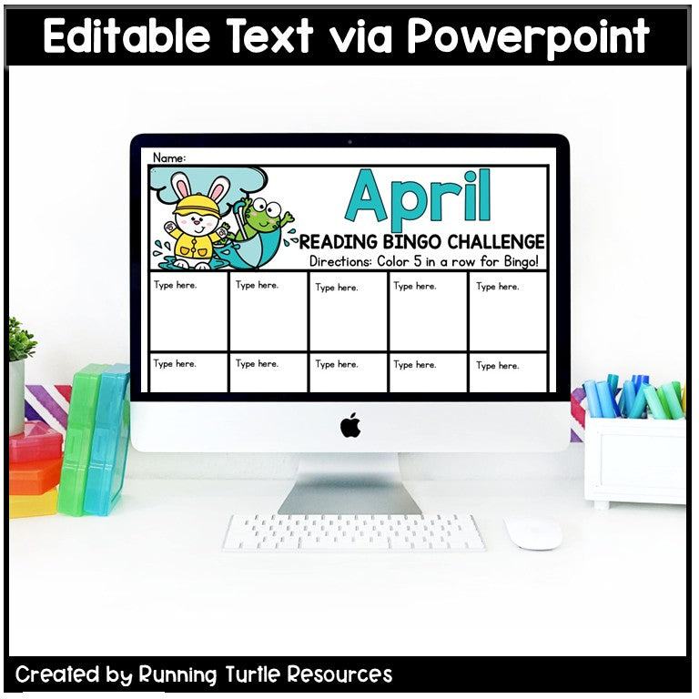 Monthly Reading Log, Reading Bingo Challenge and Bookmarks