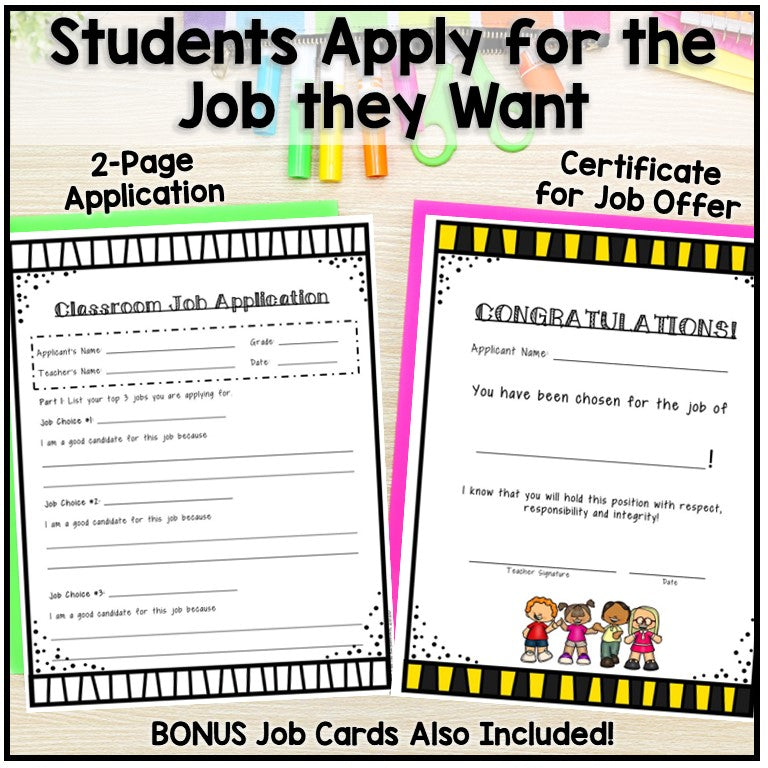 Classroom Job Application