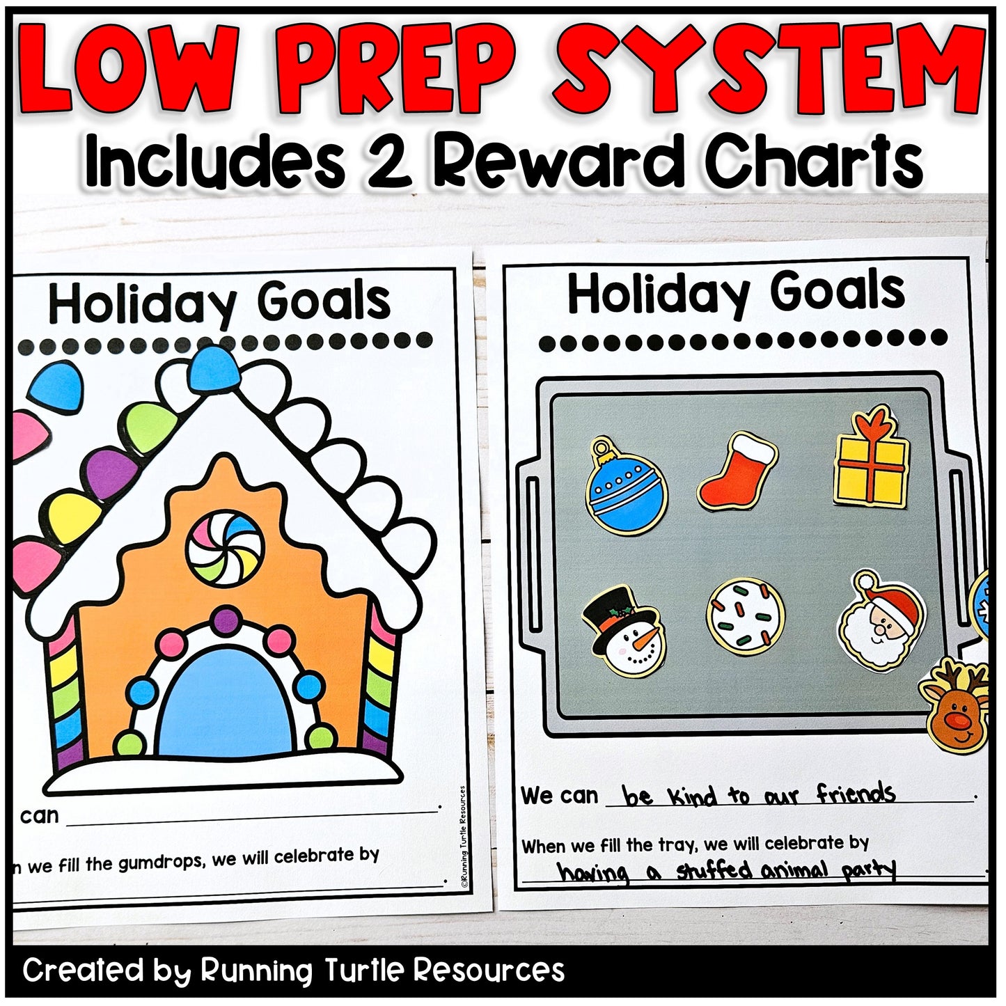 Christmas Whole Class Reward System, December Positive Behavior Chart