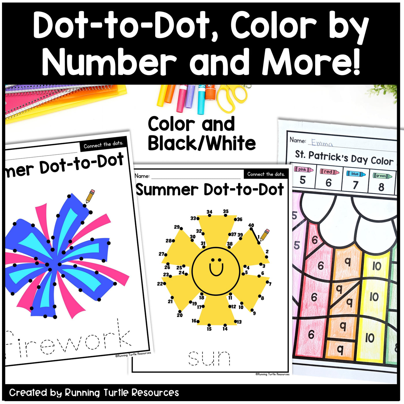 Fine Motor Skills Activity Worksheets for Preschool and Kindergarten