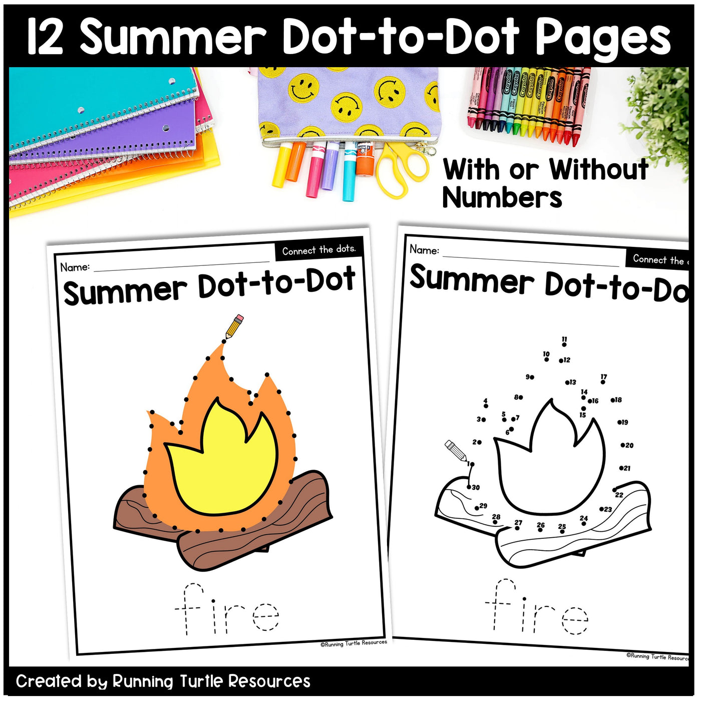 Summer Fine Motor Printables for Preschool, PreK and Kindergarten