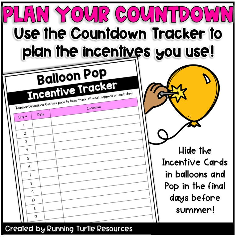 End of Year BALLOON POP Countdown