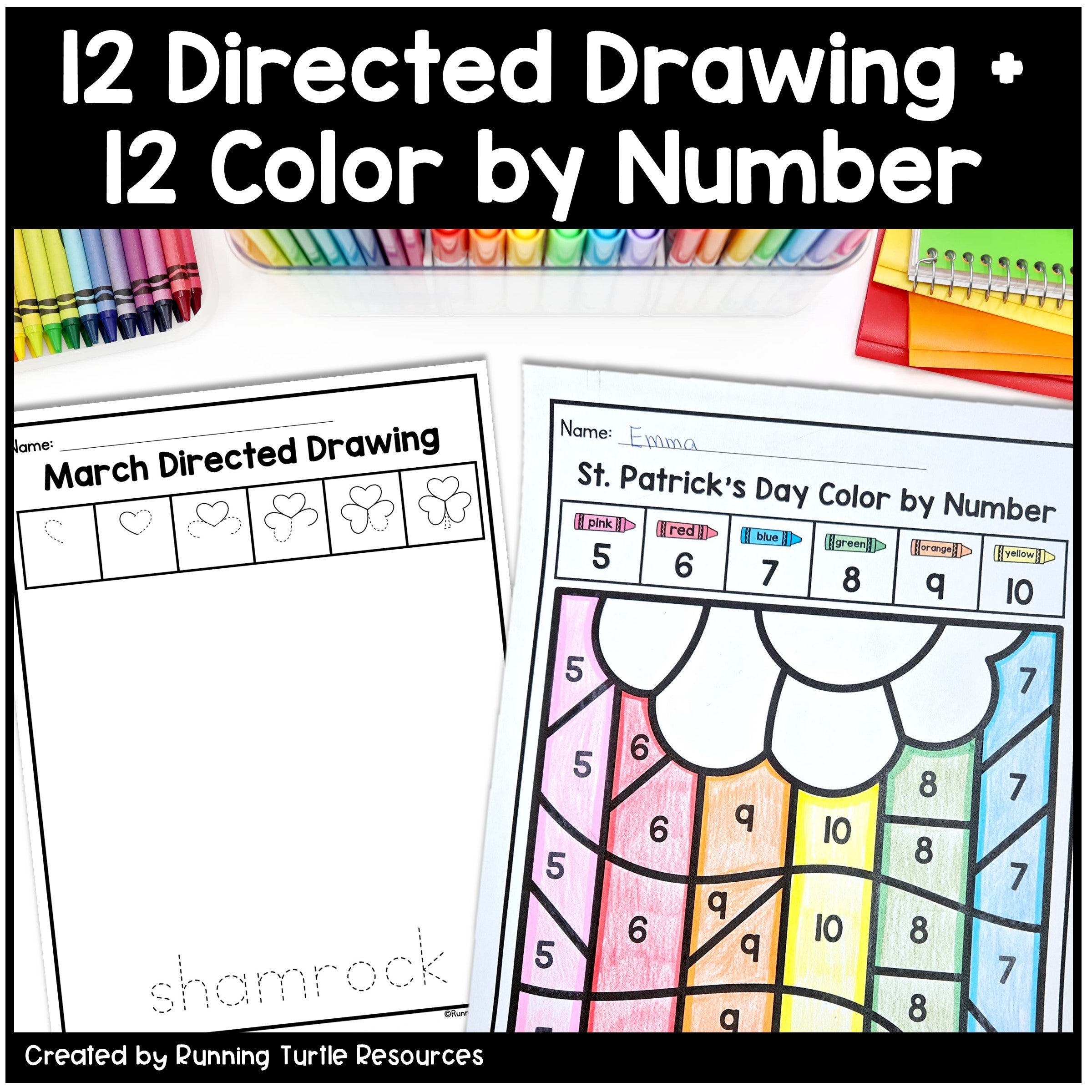 St. Patrick's Day Fine Motor Activities, March Activity Packet Preschool