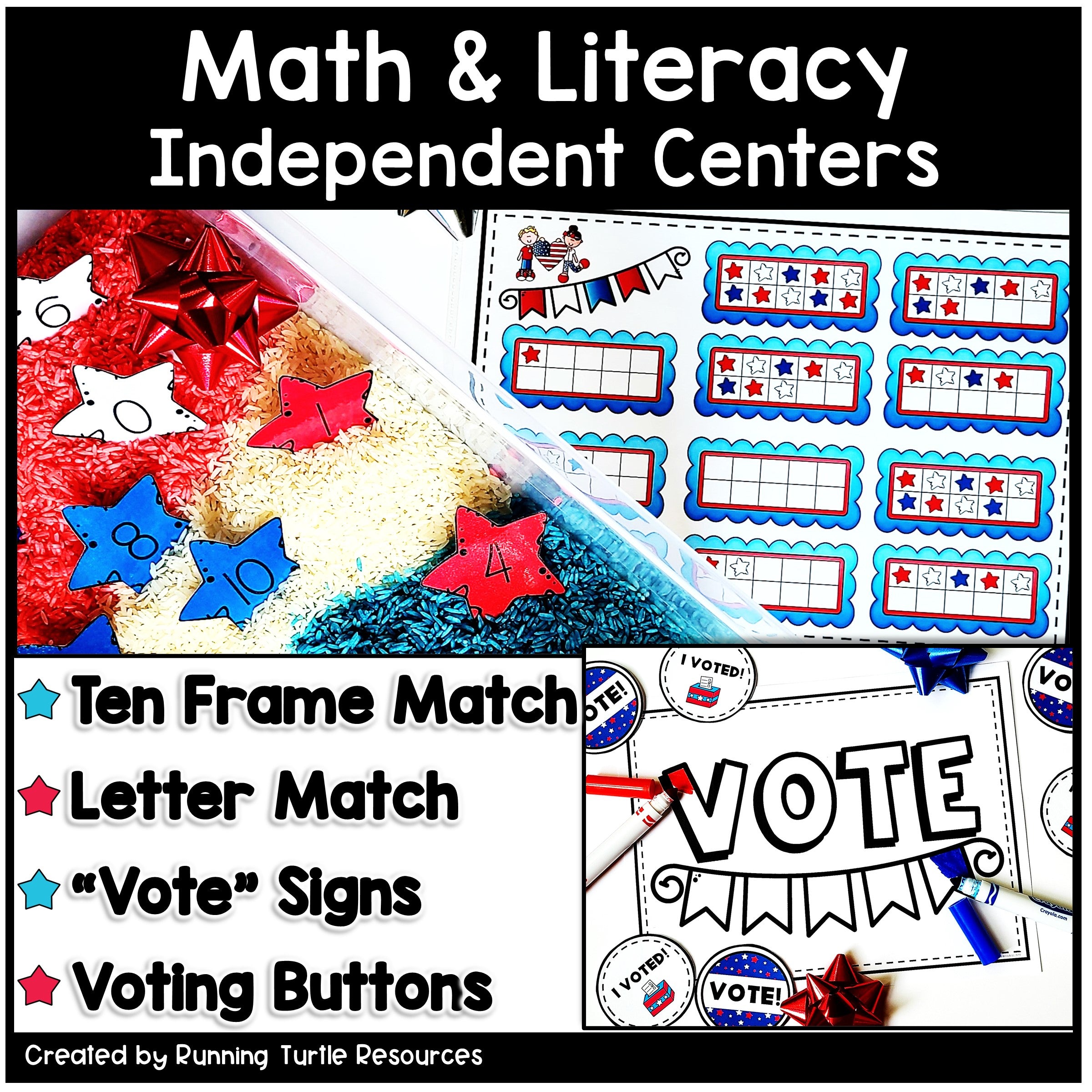 Election Day Activities, Mock Election , Vote Activity PreK, Kindergarten