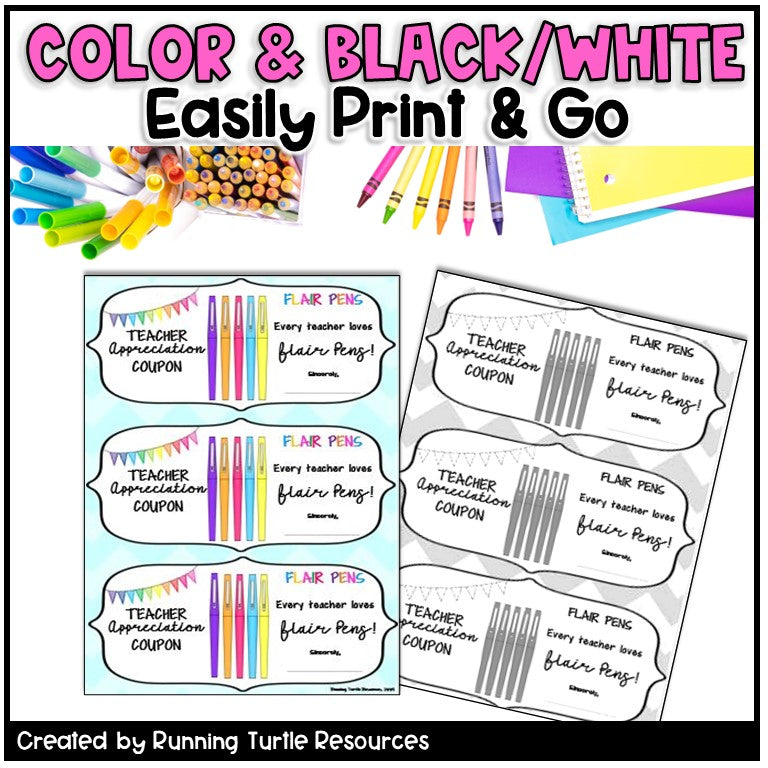 Teacher Appreciation Coupons
