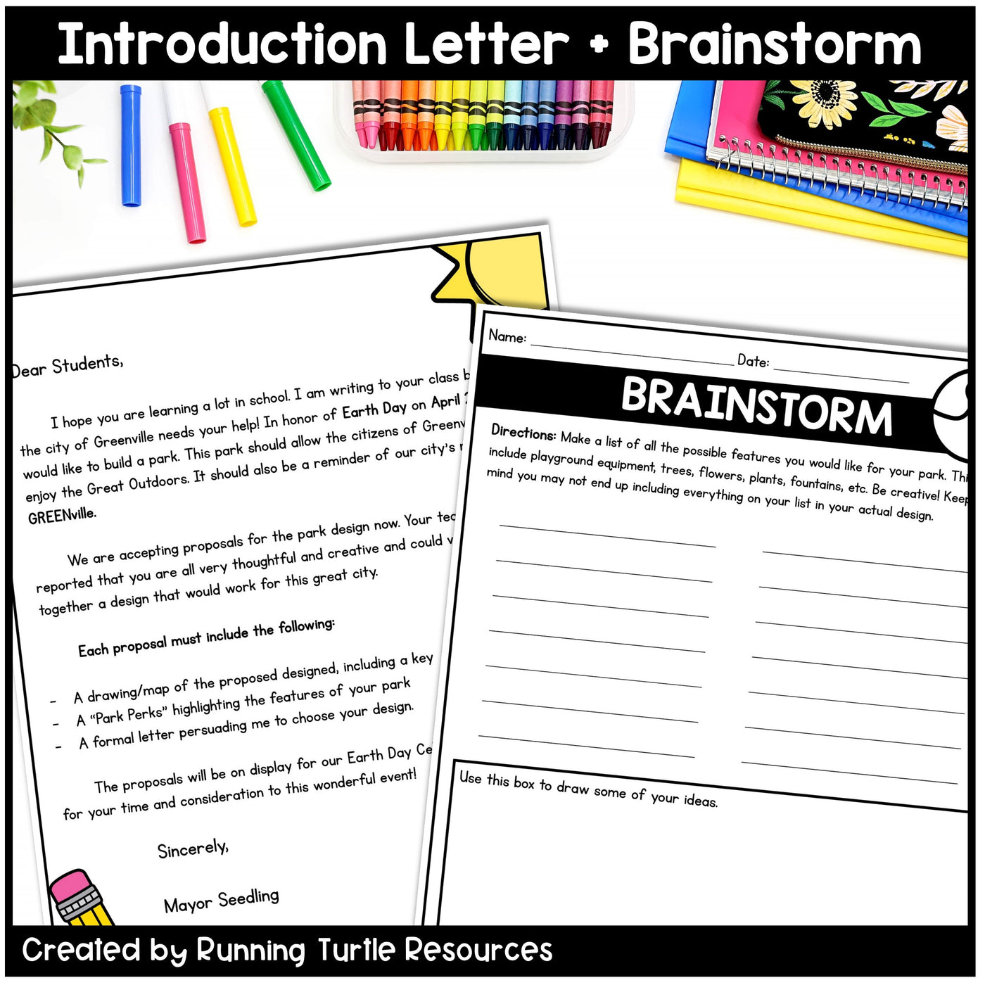 Earth Day STEM Writing Activity l Design a Park