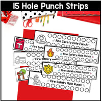 Fire Safety Fine Motor Skills for Preschool, PreK and Kindergarten